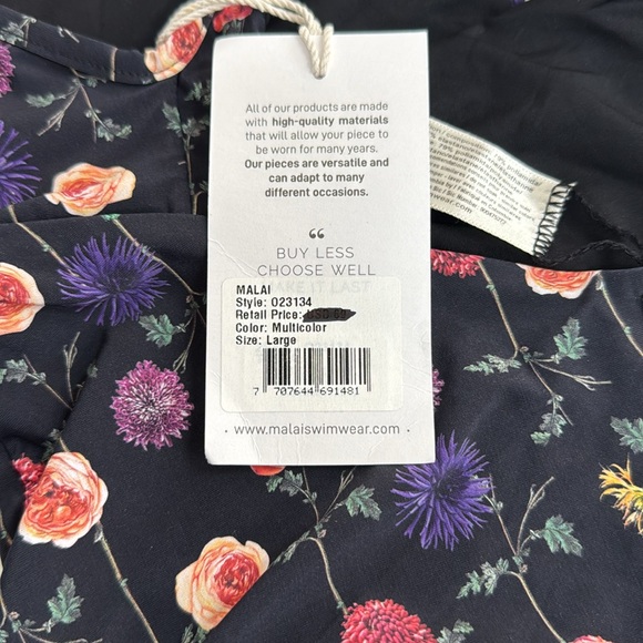 NWT Malai L11615 Bloomsbury Mushy One-Piece Swimsuit Women's Size L - Picture 7 of 9